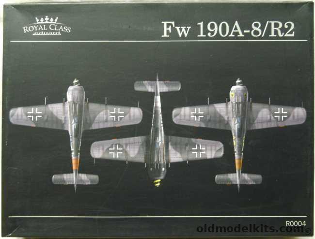 Eduard 1/48 Focke-Wulf FW-190 A-8/R2 Royal Class With Actual Aircraft Part - (FW190A9R2), R0004 plastic model kit